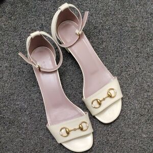 Gucci Lady Horsebit Patent Leather Sandals